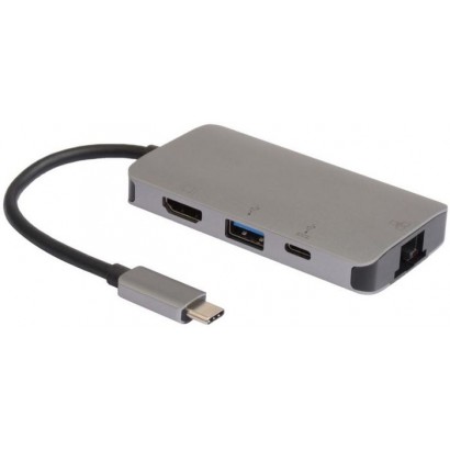 USB3.1CCOM16 USB3.1CCOM16 MicroConnect Hub USB-C to USB 3.2 Gen 1 A RJ45 HDMI USB-C 1PM64AAAC3 1PM64AA
