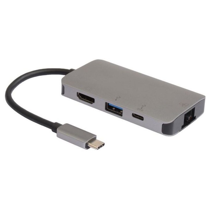 USB3.1CCOM16 MicroConnect Hub USB-C to USB 3.2 Gen 1 A RJ45 HDMI USB-C 1PM64AAAC3 1PM64AA