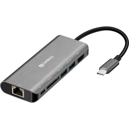136-18 136-18 Sandberg USB-C Dock HDMILANSDUSB100W N/A