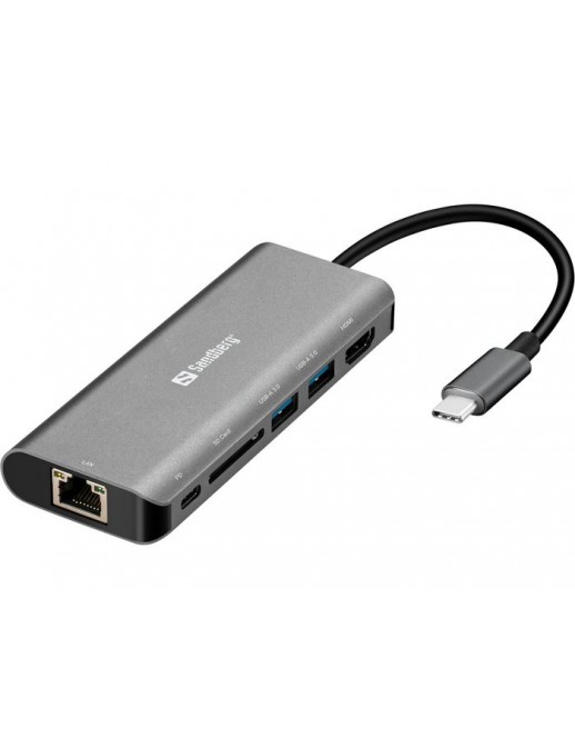 136-18 136-18 Sandberg USB-C Dock HDMILANSDUSB100W N/A
