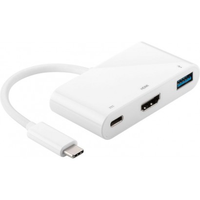 USB3.1CCOM2 USB3.1CCOM2 MicroConnect USB-C 3.2 Gen 1 Multiport Adapter hub 0,20m MJ1K2ZM/A MUF82ZM/A DA-70838-1
