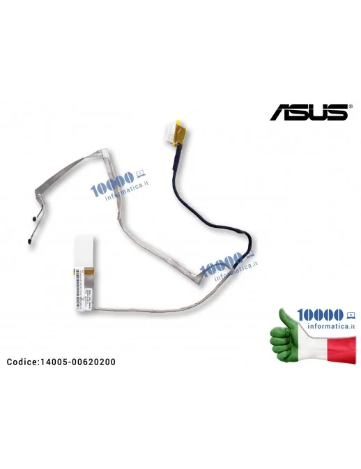 14005-00620200 Cavo Flat LCD ASUS F55C F55VD K55A K55V X55 X55A X55C X55S X55U X55V X55VD 14006-0009000014005-00620000 14005-...