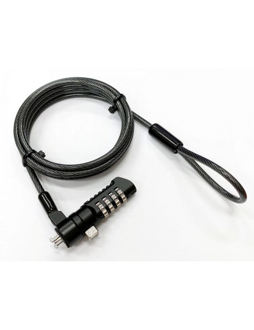 GLB220105 GLB220105 eSTUFF Security lock with 4-wheel combination for Nano security slot(Gearlab box) K60603WW Wirelock wire ...