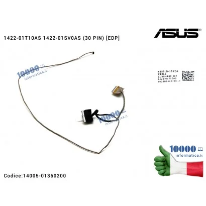 14005-01360200 Cavo Flat LCD ASUS [30 PIN] X555LD X555L K555 A555 F555 A555L F555L K555L R556L X554L 1422-01T10AS 1422-01SV0A...