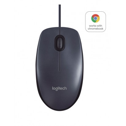 910-003357 910-003357 Logitech B100 Optical USB Mouse for Business, USB Type-A, Black 761605 Ambidextrous