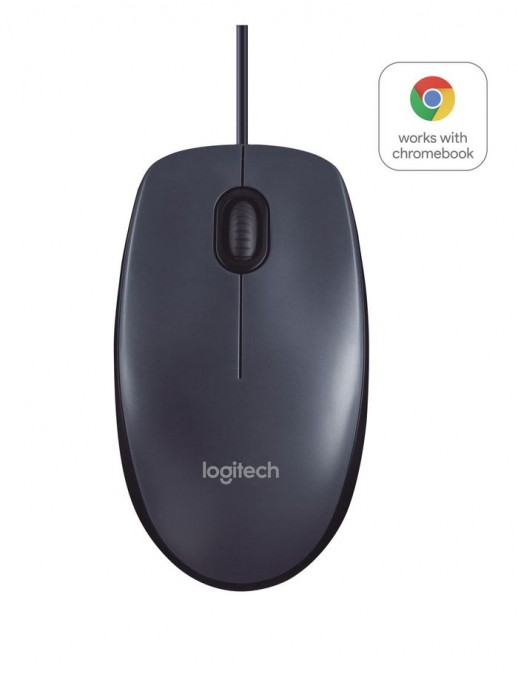 910-003357 910-003357 Logitech B100 Optical USB Mouse for Business, USB Type-A, Black 761605 Ambidextrous