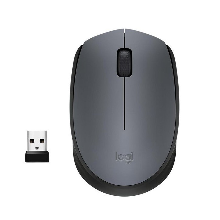 910-004642 Logitech M170 Wireless Mouse, RF Wireless, Alkaline, Grey 813820 Ambidextrous