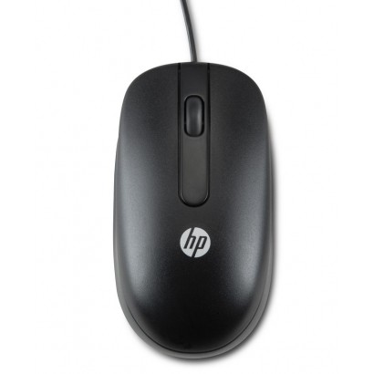 QY777AT QY777AT HP USB Optical Scroll Mouse, 800DPI, Black