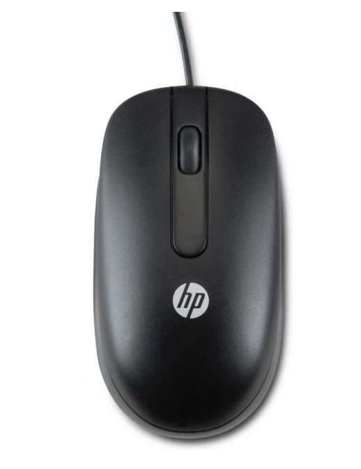 QY777AT QY777AT HP USB Optical Scroll Mouse, 800DPI, Black