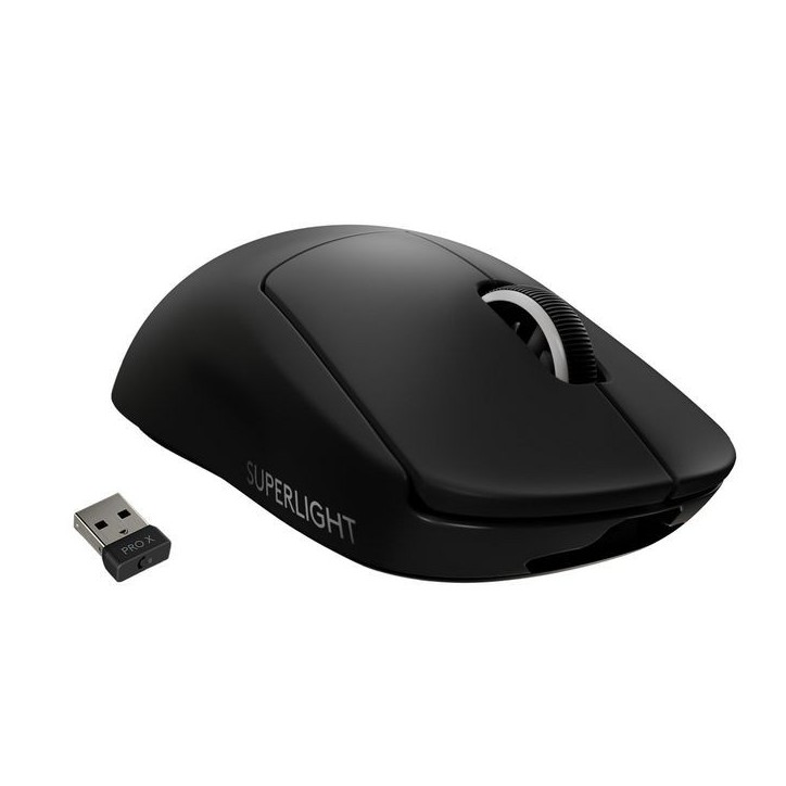 910-005880 Logitech PRO X SUPERLIGHT Wireless Gaming Mouse, RF Wireless, Lithium Polymer (LiPo), Black Yes