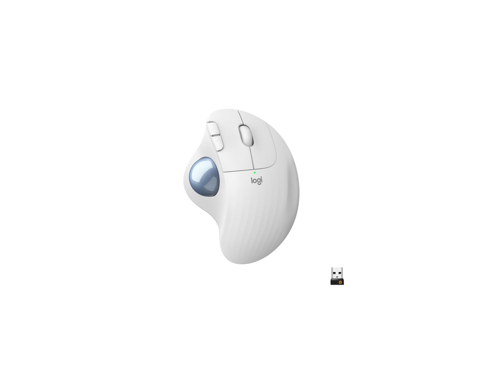910-005870 910-005870 Logitech ERGO M575 Wireless Trackball Mouse , RF Wireless + Bluetooth, Alkaline, White 1059790