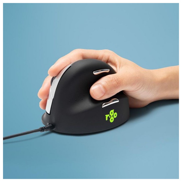 RGOHE R-Go Tools R-Go HE Mouse, Ergonomic mouse, Medium (Hand Size 165-185mm), Right Handed, wired
