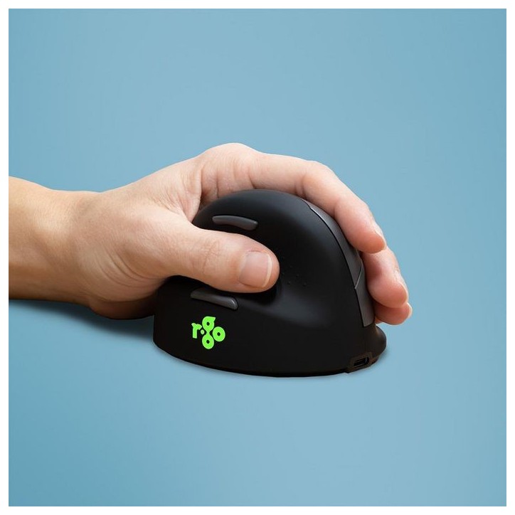 RGOHEWLL R-Go Tools R-Go HE Mouse, Ergonomic mouse, Medium (Hand Size 165-185mm), Left Handed, wireless