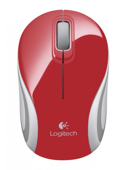 910-002732 910-002732 Logitech Wireless Mini Mouse M187, RF Wireless, Alkaline, Red
