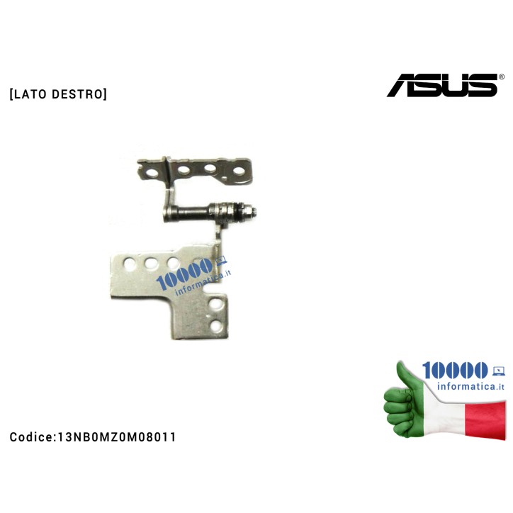 Cerniera Hinge [DX] ASUS VivoBook X509 X509B X509BA X509D X509DA X509F X509FA X509FB X509FJ X509FL X509U X509UA X509UB X509UJ [L