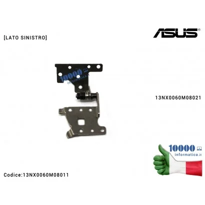 13NX0060M08011 Cerniera Hinge [SX] ASUS ASUSPRO P2520L P2520U P2530U P2530UJ P2540U P552 P552LA P552LJ P553U P553UJ [LATO SIN...