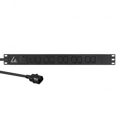 LVR-2MC14-SPD-C13X10 LVR-2MC14-SPD-C13X10 Lanview 19'' rack mount power strip, 2m, 13A with 10 x C13 outlets