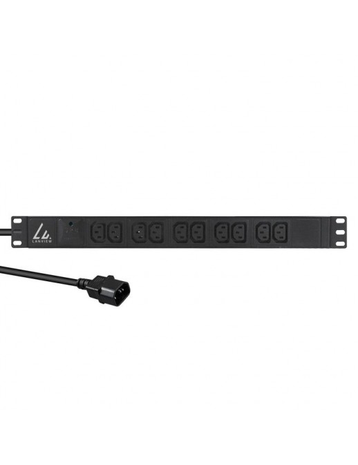 LVR-2MC14-SPD-C13X10 LVR-2MC14-SPD-C13X10 Lanview 19'' rack mount power strip, 2m, 13A with 10 x C13 outlets