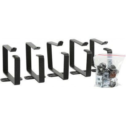 RAO125BL RAO125BL Lanview by Logon CABLE ORGANIZER HOOK SET, ALUMINUM 88x60mm, 5 PCS 19-13, RAO125BL