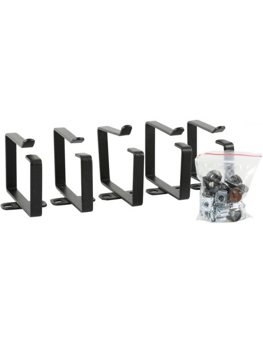 RAO125BL RAO125BL Lanview by Logon CABLE ORGANIZER HOOK SET, ALUMINUM 88x60mm, 5 PCS 19-13, RAO125BL