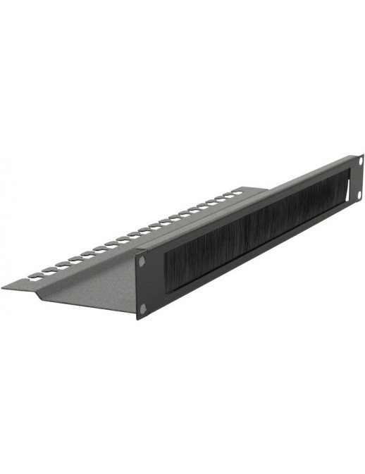 RAO210BL RAO210BL Lanview by Logon 1U 19" L BENT, BRUSHED CABLE ORGANIZER PANEL BLACK 19-1, RAO210BL