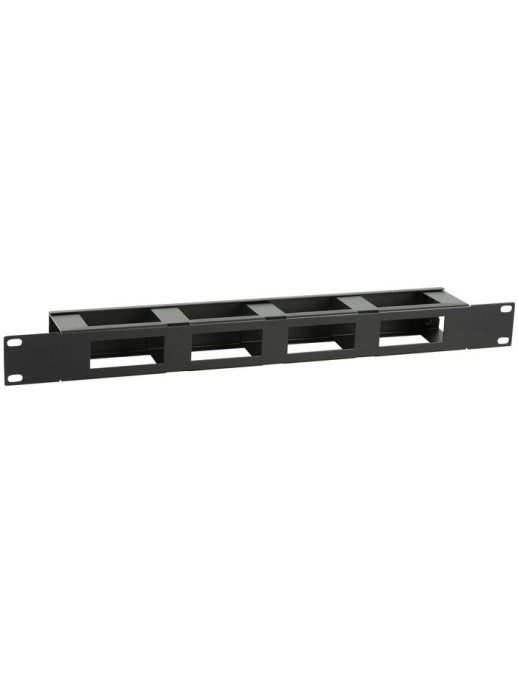 RAO410BL RAO410BL Lanview by Logon 1U 19" S TYPE CABLE MANAGEMENT PANEL WITH COVER BLACK RAO410BL