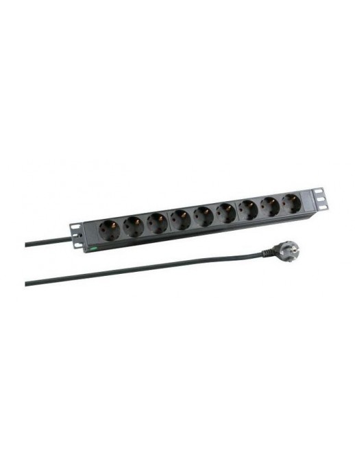 CABINETACC23 CABINETACC23 MicroConnect 8-way Outlet strip, 19" 3meter 1U