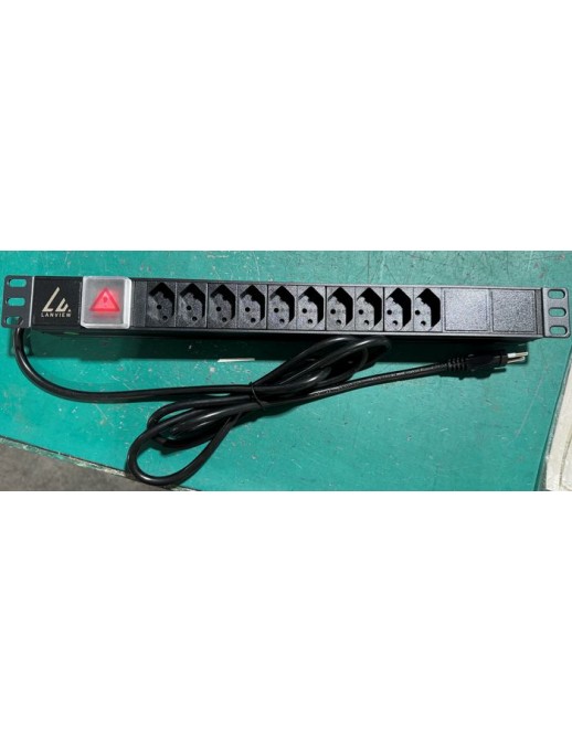 LVR-2MCH-SW-CH10 LVR-2MCH-SW-CH10 Lanview 19'' rack mount power strip, 2m, 10A with 10 x Swiss type J socket