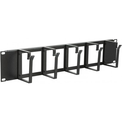 RAO115BL RAO115BL Lanview by Logon 2U 19" CABLE ORGANIZER PANEL WITH CABLE ENTRY HOLE RAO115BL