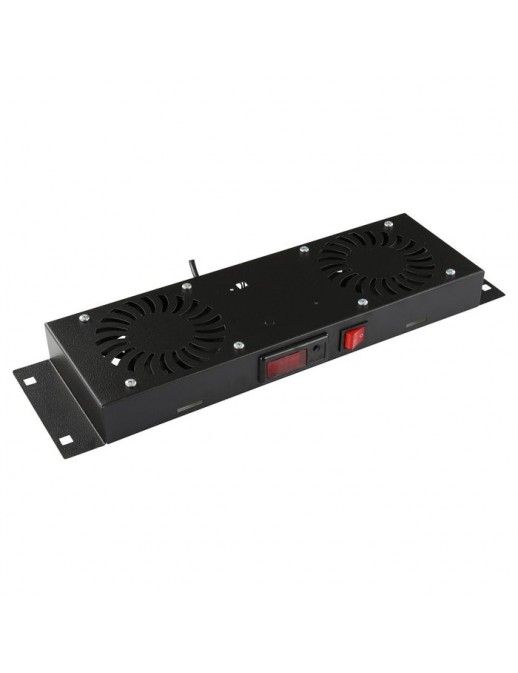 RAF205BL RAF205BL Lanview by Logon 2 FANS, DIGITAL THERMOSTAT CONTROLLED FAN MODULE BLACK RAF205BL