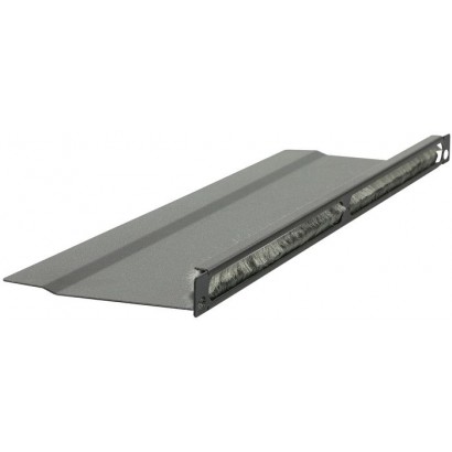 RAO215BL RAO215BL Lanview by Logon 1/2U 19" L BENT, BRUSHED CABLE ORGANIZER PANEL BLACK RAO215BL