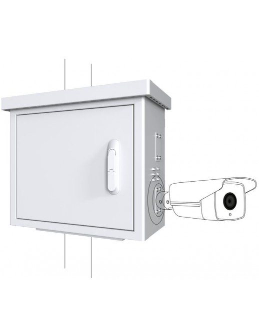 RCCTV002 RCCTV002 Lanview by Logon Midi Radius Pole Mounted CCTV Cabinet For 4 cameras RCCTV002