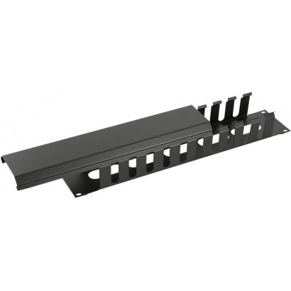 RAO405BL RAO405BL Lanview by Logon 2U 19" SLIDING COVER CABLE MANAGEMENT PANEL BLACK 19-26, 19-20, RAO405BL