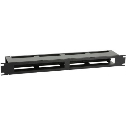 RAO420BL RAO420BL Lanview by Logon 1U 19" R TYPE CABLE MANAGEMENT PANEL WITH COVER BLACK RAO420BL