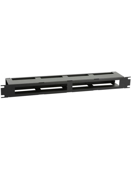 RAO420BL RAO420BL Lanview by Logon 1U 19" R TYPE CABLE MANAGEMENT PANEL WITH COVER BLACK RAO420BL