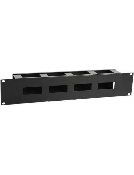 RAO415BL RAO415BL Lanview by Logon 2U 19" S TYPE CABLE MANAGEMENT PANEL WITH COVER BLACK RAO415BL