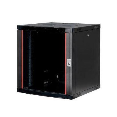 LVR126060-GLASS LVR126060-GLASS Lanview 19", 12U, 80 Kg max, W600 x D600 x H646 mm, Black