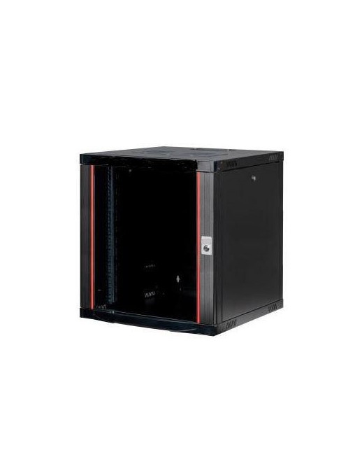 LVR126060-GLASS LVR126060-GLASS Lanview 19", 12U, 80 Kg max, W600 x D600 x H646 mm, Black