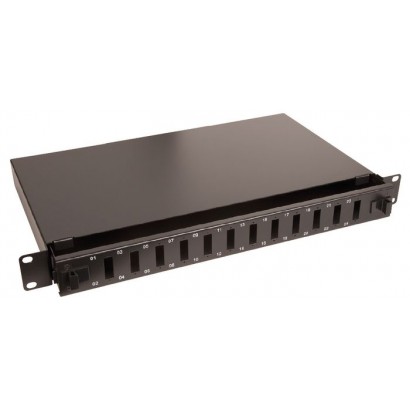 LVO231551 LVO231551 Lanview 12-Port Fibre patch panel for SC duplex/LC Quad connectors Fiber ODF