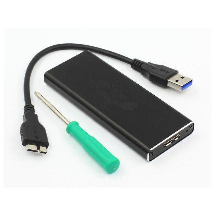 MSACSC/USB3.0 CoreParts USB3.0 to mSATA enclosure support 50mm modules MSACSC/USB3.0