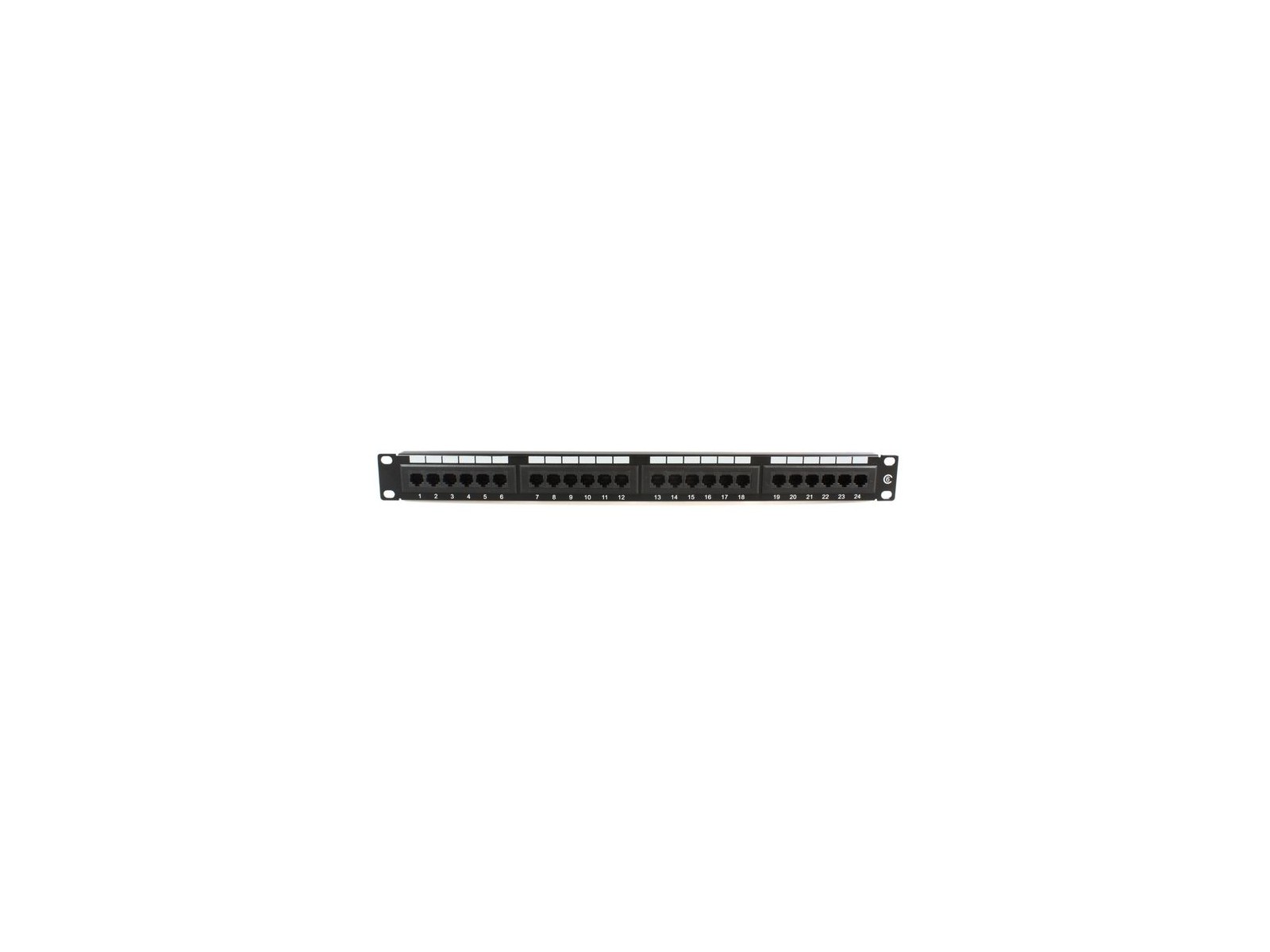 PP-004 PP-004 MicroConnect 19" UTP Cat.6 patch panel, 24 port, Dual, IDC