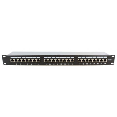 PP-007 PP-007 MicroConnect 19" FTP, Cat.6 patch panel, 24 port