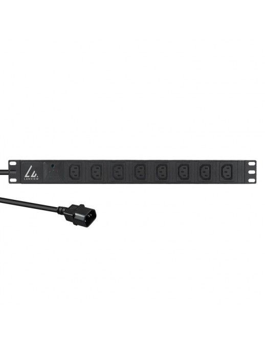 LVR-2MC14-SPD-C13X8 LVR-2MC14-SPD-C13X8 Lanview 19'' rack mount power strip, 2m, 13A with 8 x C13 outlets