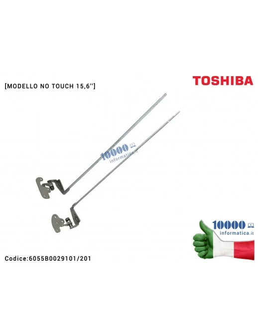 6055B0029101/201 Cerniere Hinges Cerniera TOSHIBA Satellite C50 C50-A C50D-A C55 C55A C55-A C55D C55D-A C55T C55DT 15,6'' (MO...