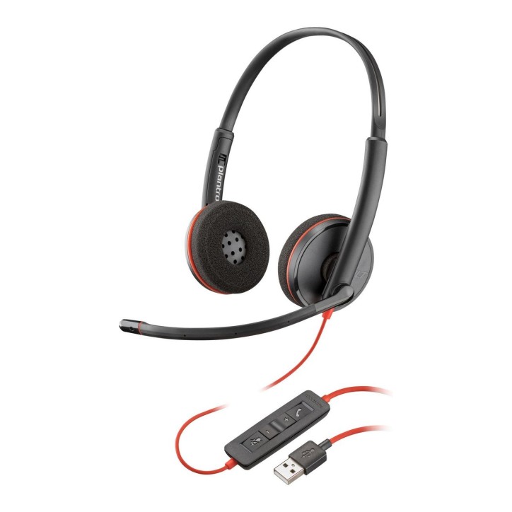 80S02A6 HP Blackwire 3220 Stereo USB-A Headset 209745-101 80S02A6 HP Blackwire 3220 Stereo USB-A Headset 209745-101
