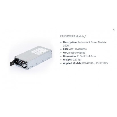 PSU 350W-RP MODULE_1 PSU 350W-RP MODULE_1 Synology Redundantes Netzteil Module 350W