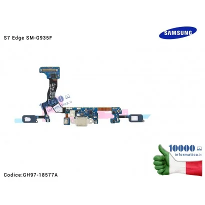 GH97-18577A Connettore Ricarica USB Board Cavo Flex Tasti Soft SAMSUNG Galaxy S7 Edge SM-G935F GH97-18577A