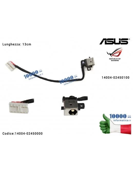 14004-02450000 Connettore di Alimentazione DC Power Jack ASUS ROG N551J N551JK N551JX N551JB N551JM N551JQ N551JW N551V N551V...