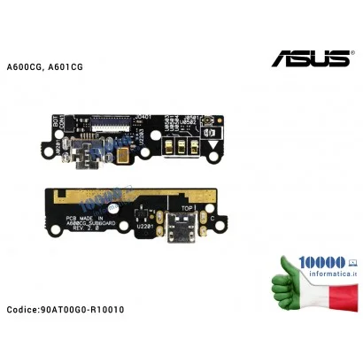 90AT00G0-R10010 Connettore USB DC Power Board ASUS ZenFone 6 A600CG (T00G) A601CG (Z002)