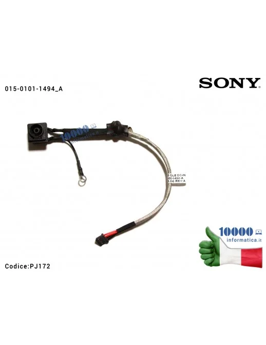 PJ172 Connettore di Alimentazione DC Power Jack PJ172 SONY PCG-81112M VPC-F11 VPC-F132 VPC-F134 VPCF11 VPCF132 VPCF134 M930 0...